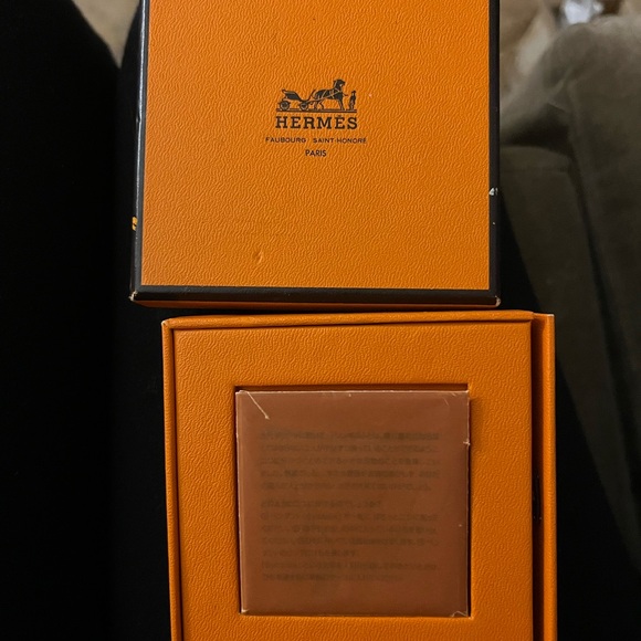 Project Piece HERMES Infinity Plate Pendant Necklace | Palladium | Original Box - Picture 6 of 8